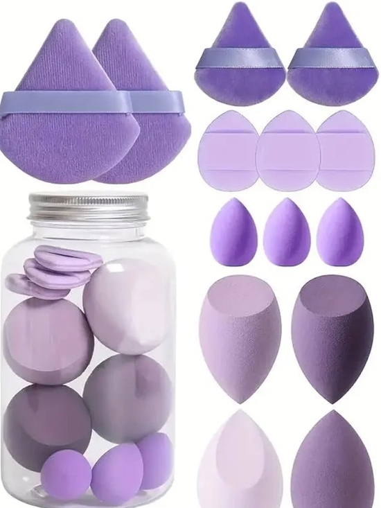 Other - 14-Piece All-Purpose Makeup Sponge Puff Set
